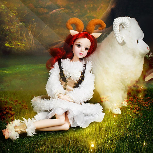 Tf Muñeca Con Ropa 14 Articulaciones Anime Aries De