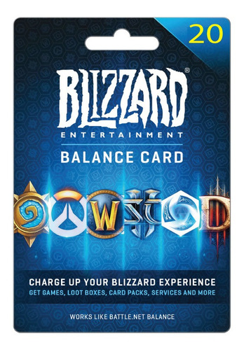 Battlenet Battle.net Tienda Blizzard Egift Card 20 Dólares