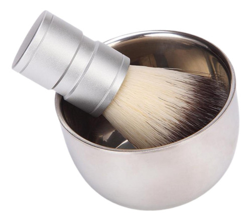 Kit De Cuenco Y Cepillo Para Jabón De Afeitar Para Hombre,