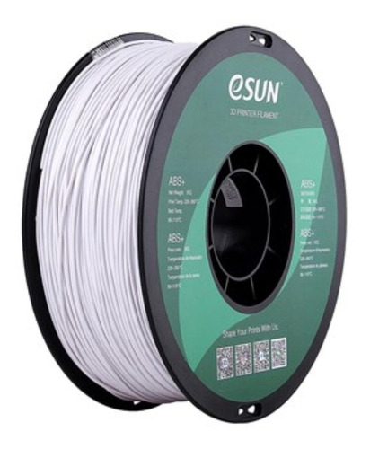Imagen 1 de 1 de Filamento 3D ABS+ Esun de 1.75mm y 1kg cold white