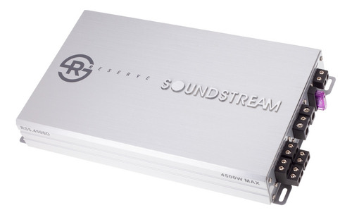 Amplificador Soundstream Rs5.4500d Full Range De 5 Canales Color Blanco