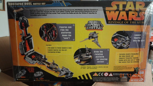 Mustafar Duel Battle Set Star Wars Micro Machines Rots 2005 (Usado)