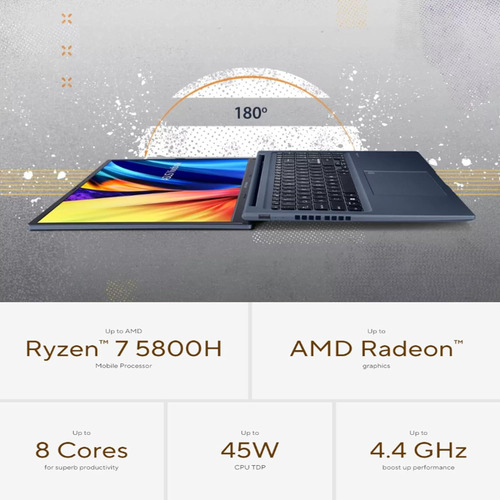 Laptop Asus Vivobook 16x 16 Ryzen 7 5800hs 40gb Ram 2tb Ssd