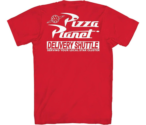 Toy Story Playera Para Hombre Pizza Planet Delivery Shuttle