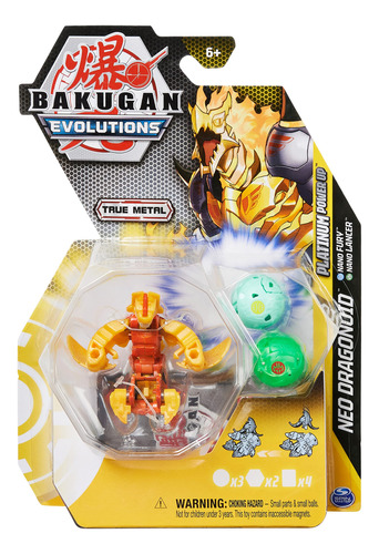 Bakugan Evolutions, Neo Dragonoid Con Nano Fury Y Lancer Pla