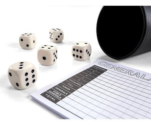 Juego De Mesa Generala Ruibal 1160 Dados Profesionales
