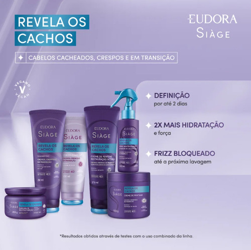 Shampoo Eudora Siàge Revela Dos Cachos, 250ml