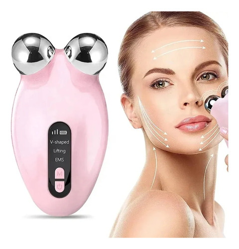 Ems Vshape Microcorriente Facial Anti-arrugas Tensa Y Relaja Todo Tipo De Piel Día/noche