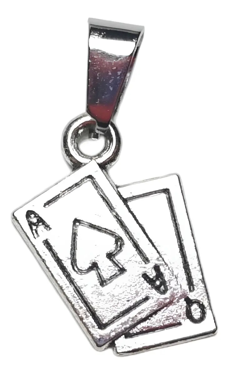 Dije As Reina Aleación Plateado Dijes Comar 1.3cm Collar Mujer