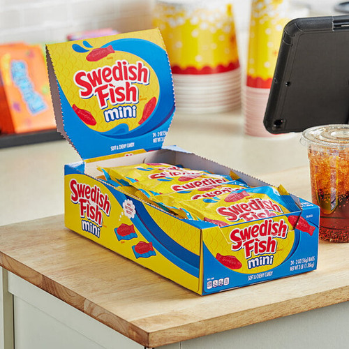Gomitas Americanas Swedish Fish Mayoreo 56grs 24pack