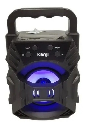 Parlante Portatil Bluetooth Radio Con Luz Led Kanji Vibe