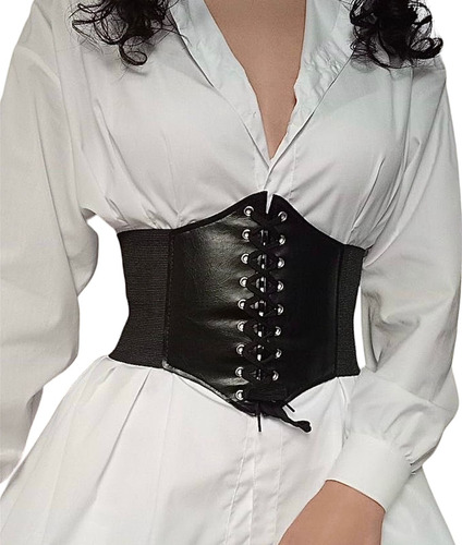 Corset Bajo Busto Gótico Importado Shein Aesthetic Ecocuero