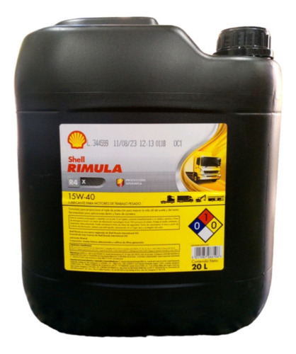 Paila Aceite Shell Rimula 15w40 Diesel