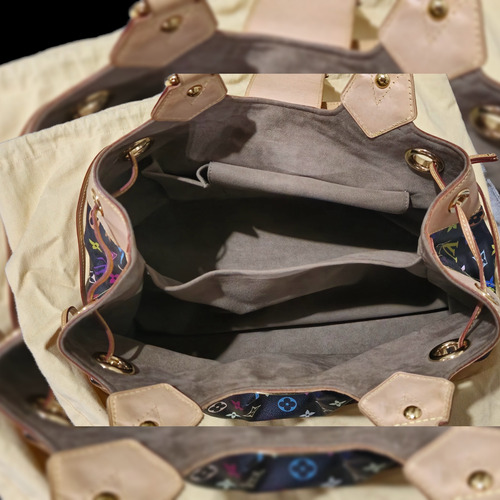 Bolso De Mano Louis Vuitton Monograma Multicolor Ursula Negro Multicolor Oro Marrón Claro (Usado)