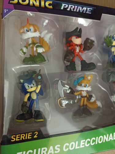Colección De 8 Figuras Sonic Prime Coleccionables Deluxe