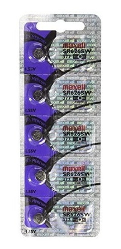 Maxell Sr626sw 377 Pila De Botón - X5 Unidades- 1 Blisters