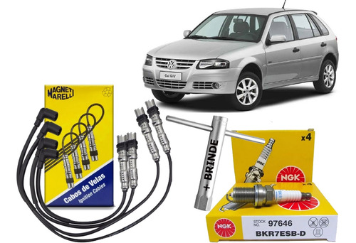  Kit Cabo E Vela Gol Trend G4 2007  2007 Flex Original