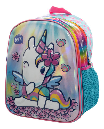 Mochila Kinder Infantil Onix (unicornio) 14l (rosa) Azul