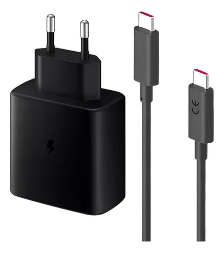 Carregador Compatível Com Samsung Modelo Turbo 25w Ativa O Carregamento Rápido Carregador Fast Travel Adapter Usb-c Usb-c Carregador Rapido Carrega Rapido Carregamento Fast Proteção conta sobrecarga