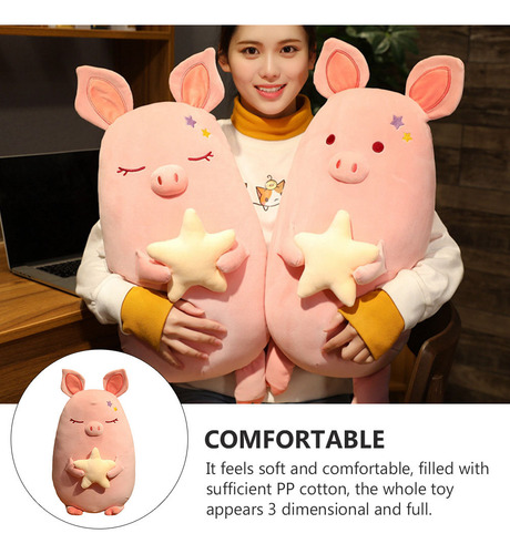 Almohada De Peluche Con Forma De Cerdo De Dibujos Animados P
