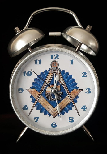 Reloj Despertador Estilo Vintage Mason Masoneria Alarma