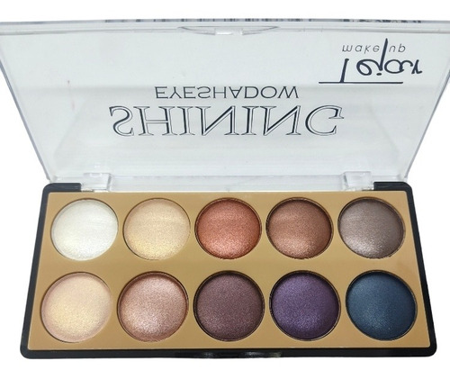 Paleta De Sombras De Ojos Tejar Shining Brillo 10 Tonos 