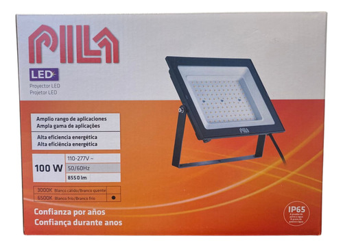 5 Refletor Holofote 100w 110v/220v Philips Pila Branco Frio