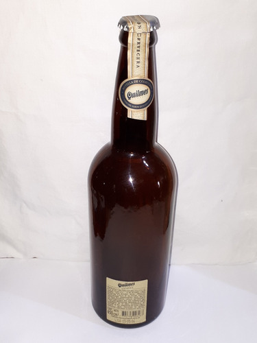 Deco - Botella De Cerveza Quilmes 115 Años Cristal 650mvacia