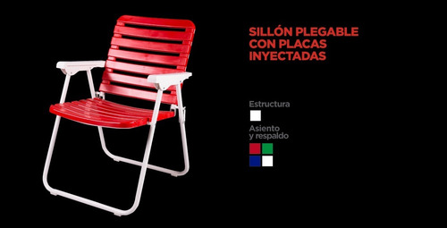Imagen 2 de 5 de Sillon Placa ( Hierro Y Plastico Inyectado)