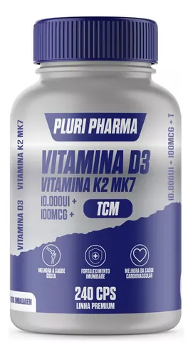 comprar Vitamina D3 10.000ui + Vitamina K2 Mk7 100mcg C\u002F240
