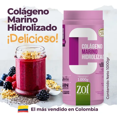 Suplemento Colágeno Hidrolizado Marino De Zoi X 1000g