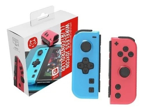 Imagen 1 de 4 de Controles Nintendo Swith Joycon Inalámbrico Par Azul Rojo 