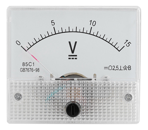 Medidor De Corriente Continua 0-15 V, Voltímetro Analógico 8