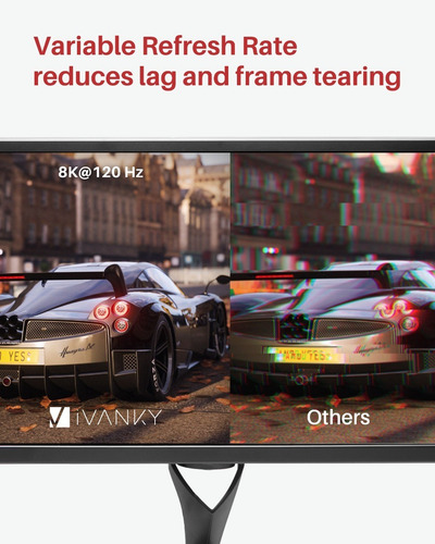Imagen 4 de 8 de Cable Hdmi 2.1 Premium 8k 60hz Ultra Hd 48 Gbps Ivanky 2 Mt