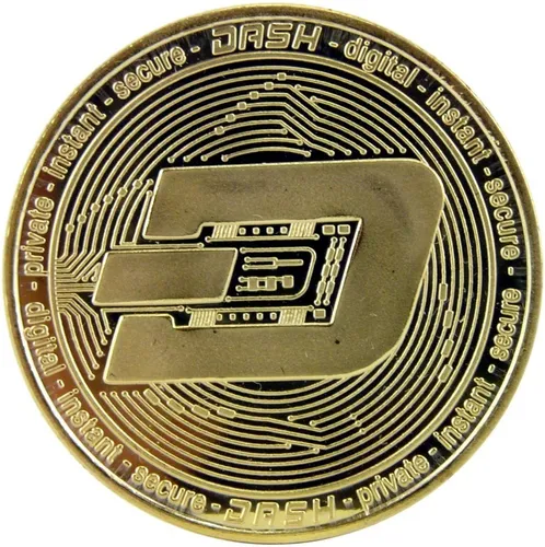 Criptomoneda Dash Moneda Física Coleccionable Con Cápsula