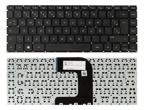 Teclado Para Ultrabook Hp Tpn-i119 Tpn-l119 Sem Moldura
