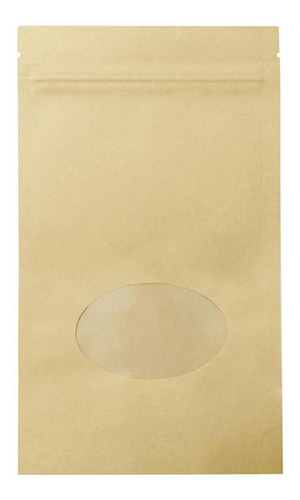 Stand Up Pouch Bolsa Zip Per Kraft, Mxrdg-007, 15x22 Cm, 50p
