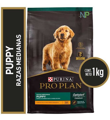 Alimento Seco Para Perro Pro Plan® Cachorro Raza Mediana 1kg