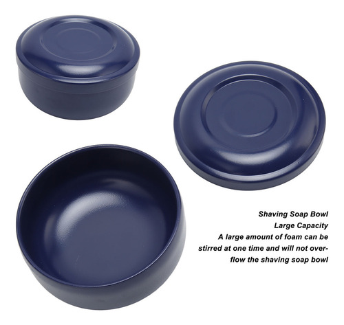 Taza De Afeitar For Hombre, Cuenco De Jabón, Azul Oscuro, B