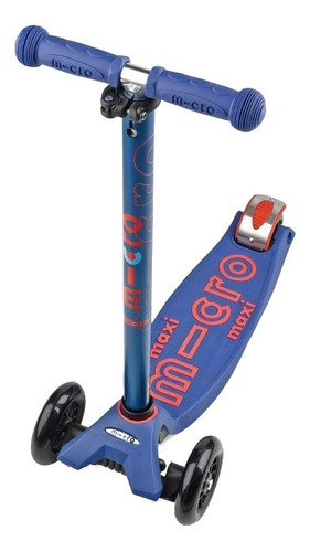 Imagen 1 de 1 de Monopatín de pie Micro Maxi deluxe azul para niños