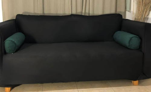 Funda Elastizada Spandex Para Sillon 2 Cuerpos Resistente!!! Negro
