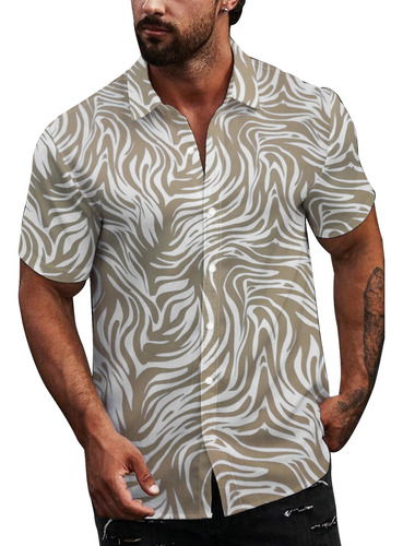 Camisa Manga Corta De Hombre- Fibrana- Verano-entallada