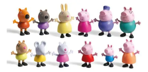 Peppa Pig Coleção Completa 12 Figuras Bk Burger King Jr 2025