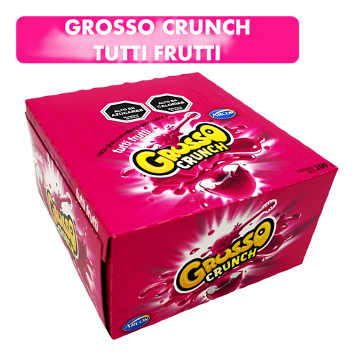 Chicle Grosso Crunch Tutti Fritti 200g 40 Uni