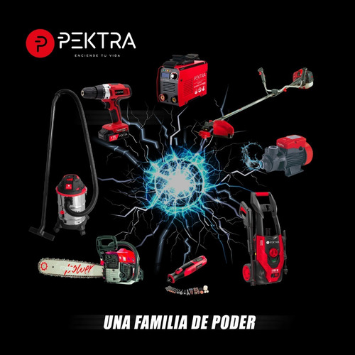 Imagen 8 de 10 de Aspiradora De tacho Pektra PKTVC90 15L plateada, negra y roja 220V-240V 50Hz