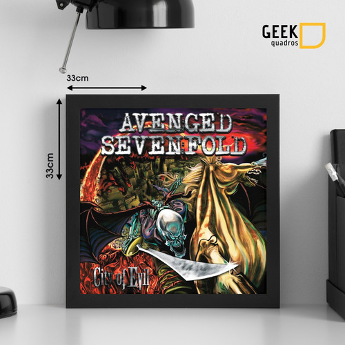 Quadro Avenged Sevenfold City Of Evil Capa Disco Album