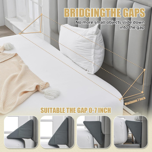 Almohada De Cuña Cabecero, Relleno De Espacio Cama, Ci...