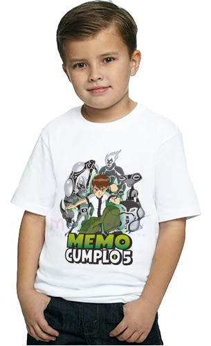 Playera Personalizada Fiesta Ben 10 Alien