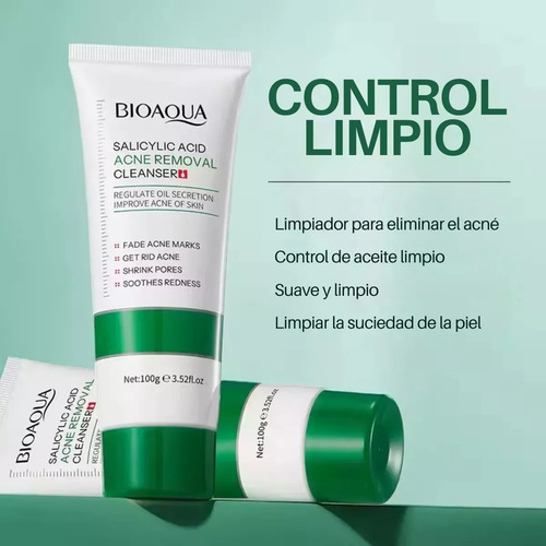 Jabón Espumoso Anti Acne Acido Salicílico + 12 Esponjas