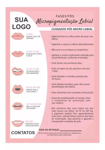 Kit Ficha Anamnese Labial + Cuidados Cliente A Mais Completa - SDS - Kit  Cuidados Bebê - Magazine Luiza
